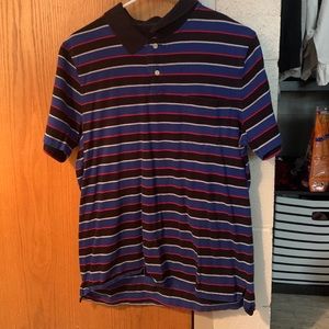 Mens striped polo size medium